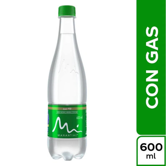 AGUA MANANTIAL CON GAS X600