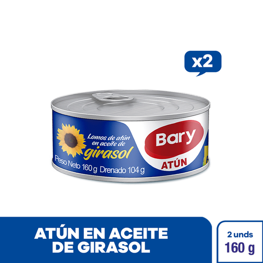 ATUN BARY LOMOS EN ACEITE X160