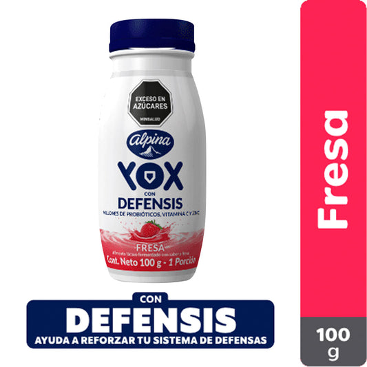 BEBIDA YOX CON DEFENSIS FRESA X100