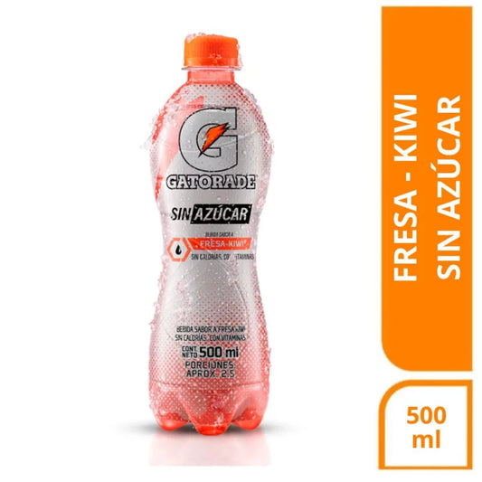 BEBIDA GATORADE SIN AZUCAR FRESA KIWI X500