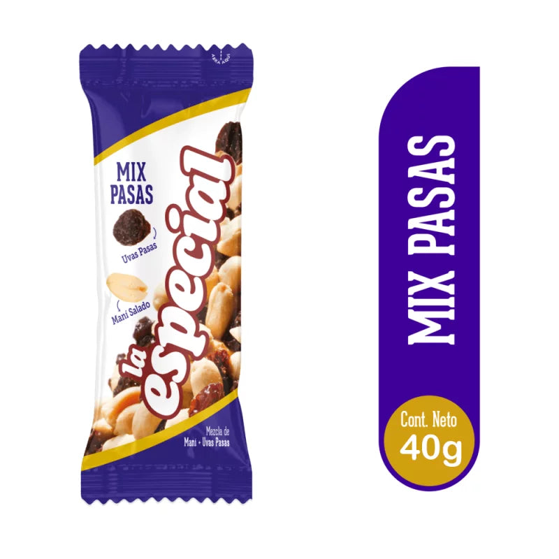 SNACK LA ESPECIAL MIX PASAS X40