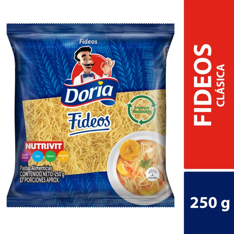 PASTA DORIA FIDEOS X250