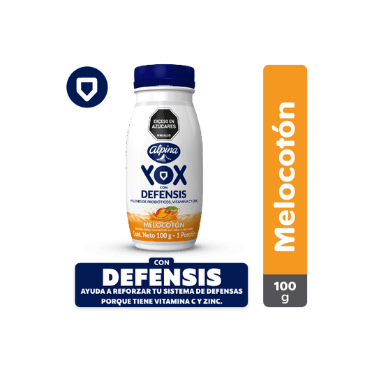 BEBIDA YOX CON DEFENSIS MELOCOTON X100